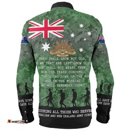 Amazing Aussie Australia Anzac Day Australia and New Zealand Warriors All gave some Some Gave All Green Long Sleeve Shirt