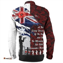 Amazing Aussie Australia Remembrance Day Lest We Forget Australian Military Tribute Red Long Sleeve Shirt