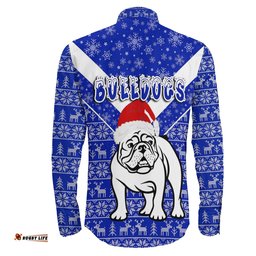 Canterbury-Bankstown Bulldogs Christmas Long Sleeve Button Shirt