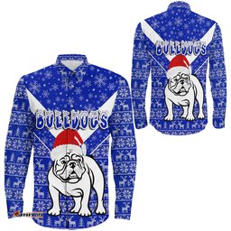 Canterbury-Bankstown Bulldogs Christmas Long Sleeve Button Shirt