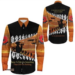 New Zealand Anzac Day We Will Remember Them Long Sleeve Button Shirt