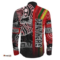 Penrith Panthers Sporty Style Long Sleeve Button Shirt