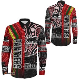 Penrith Panthers Sporty Style Long Sleeve Button Shirt