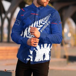 Australia Anzac Camouflage Mix Fern Long Sleeve Button Shirt
