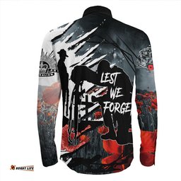 Spirit Anzac Day Soldier Long Sleeve Button Shirt