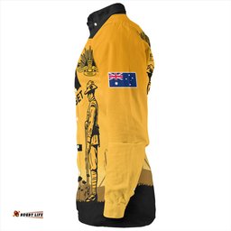 Amazing Aussie Australia Custom Anzac Day Soldiers Lest We Forget Poppy Long Sleeve Shirt