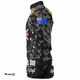 Amazing Aussie Australia Anzac Custom Lest We Forget Black Style Shirt Long Sleeve Shirt