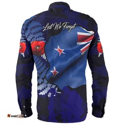 Amazing Aussie Australia Anzac Day Custom Lest We Forget Poppy Flag Shirt Long Sleeve Shirt