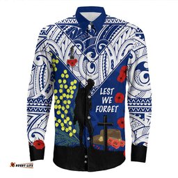 New Zealand Soldier Long Sleeve Button Shirt