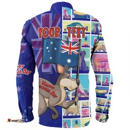 Amazing Aussie Australia Custom Happy Australia Day With Big Things Long Sleeve Shirt