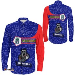New Zealand Warriors Simple Style Long Sleeve Button Shirt