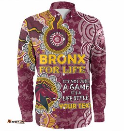 Amazing Aussie Australia Broncos Custom It's not Just a Game, it's a Life Style Shirt Long Sleeve Shirt
