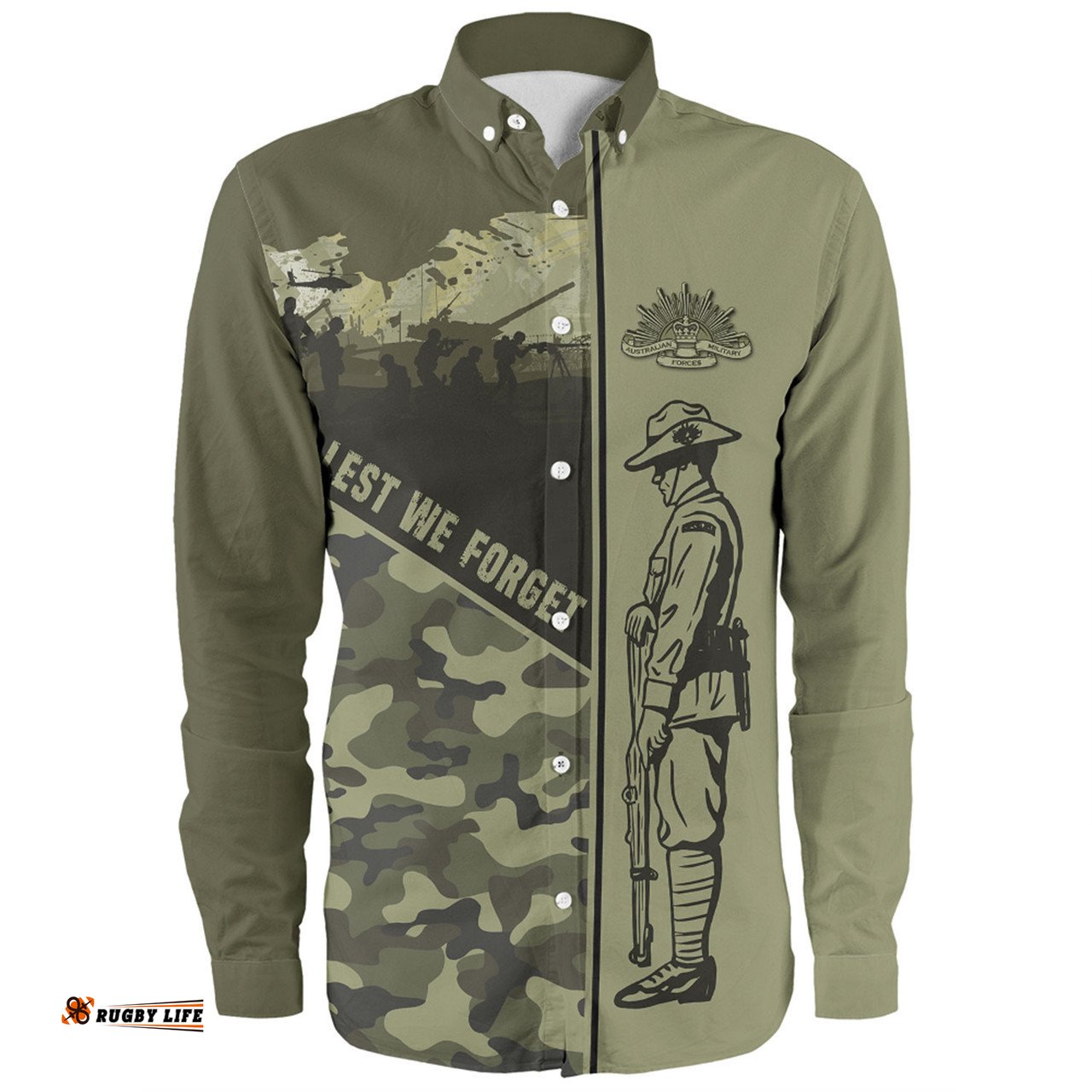 Amazing Aussie Australia Anzac Day Honor The Fallen Thank The Living Long Sleeve Shirt