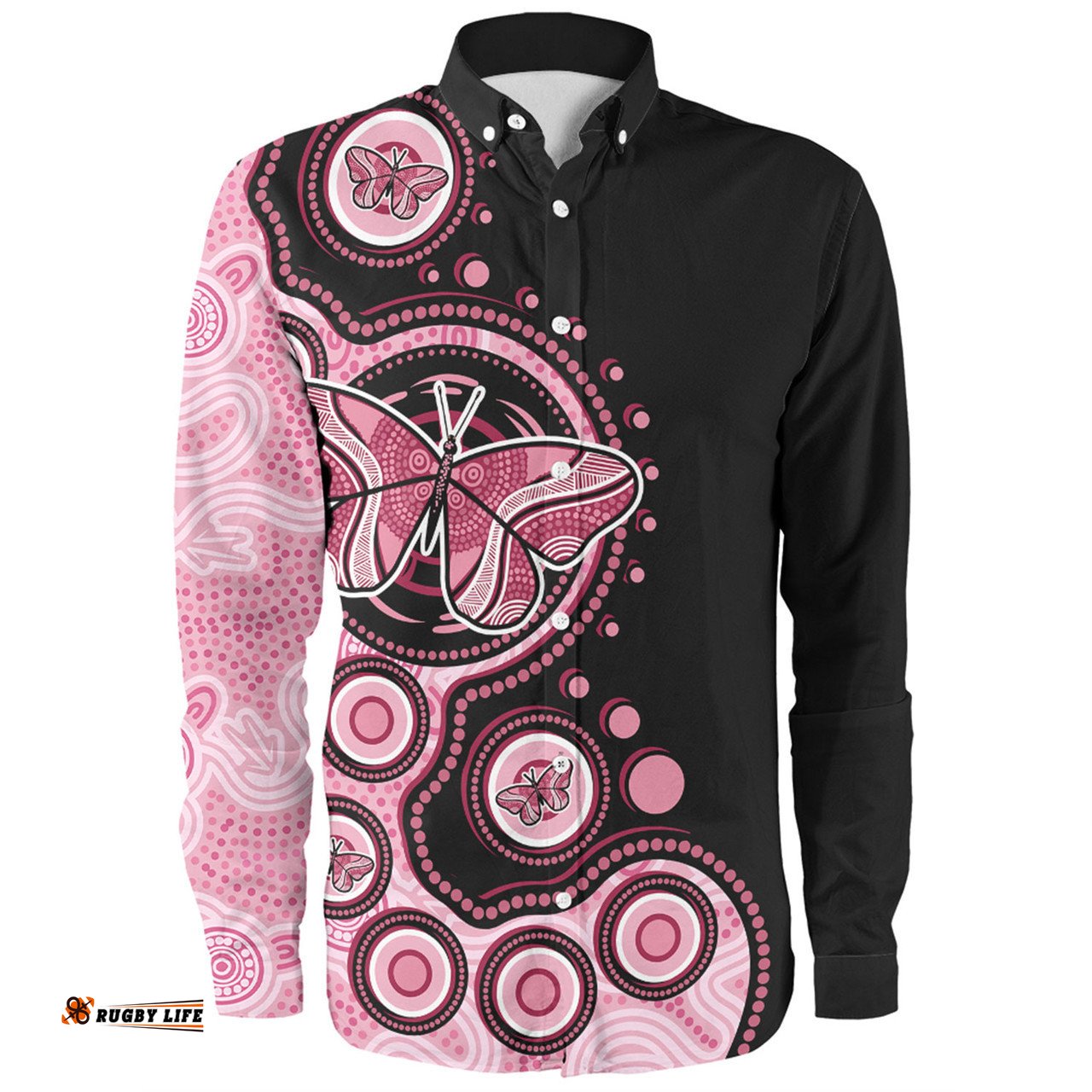 Amazing Aussie Australia Indigenous Butterfly Aboriginal Dot Arts Long Sleeve Shirt