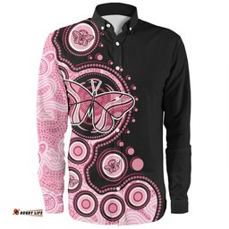 Amazing Aussie Australia Indigenous Butterfly Aboriginal Dot Arts Long Sleeve Shirt