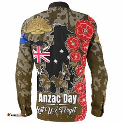 Amazing Aussie Australia Anzac Custom Lest We Forget Green Style Shirt Long Sleeve Shirt