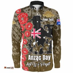 Amazing Aussie Australia Anzac Custom Lest We Forget Green Style Shirt Long Sleeve Shirt