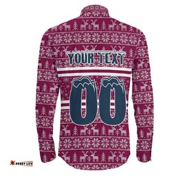 Custom Manly Warringah Sea Eagles Aboriginal Tattoo Long Sleeve Button Shirt