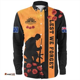 Amazing Aussie Australia Lest We Forget Sunset Simple Style Long Sleeve Shirt