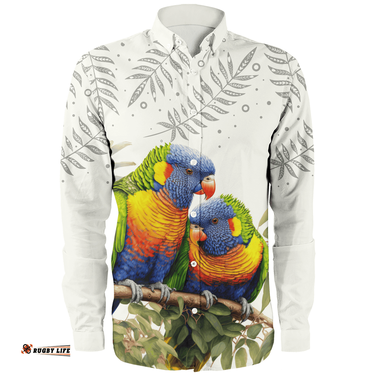 Amazing Aussie Australia Australia Rainbow Lorikeets Birds Art Inspired Long Sleeve Shirt