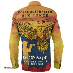 Amazing Aussie Australia Anzac Day Lest We Forget Royal Australian Air Force Long Sleeve Shirt