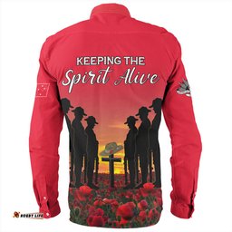 Amazing Aussie Australia Anzac Day Australian Red Ensign Long Sleeve Shirt