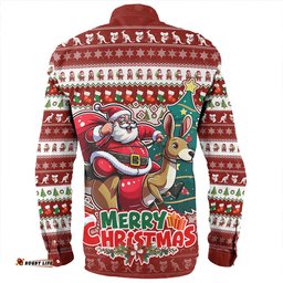 Amazing Aussie Australia Merry Christmas, Santa Claus Riding A Kangaroo Long Sleeve Shirt