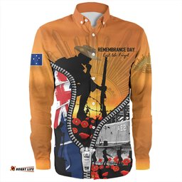 Amazing Aussie Australia Lest We Forget Honoring Our Heroes On Remembrance Day Long Sleeve Shirt
