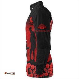 Amazing Aussie Australia Lest We Forget Red Poppies Special Style Long Sleeve Shirt