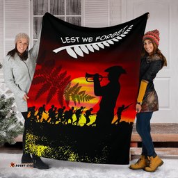 New Zealand Premium Blanket Lest We Forget TH4