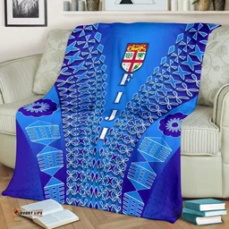 Fiji Drua Premium Blanket Tapa A31