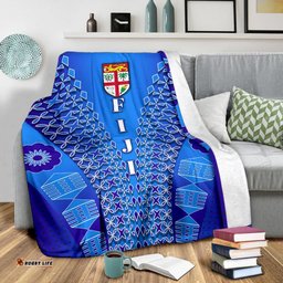 Fiji Drua Premium Blanket Tapa A31