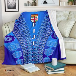 Fiji Drua Premium Blanket Tapa A31