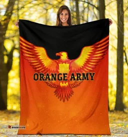 Orange Army Premium Blanket Cricket Sporty Style A31