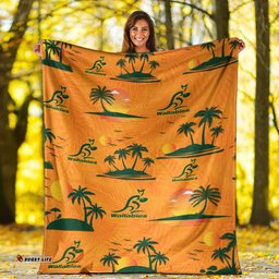 Wallabies Australian Rugby Premium Blanket Hawaii Style