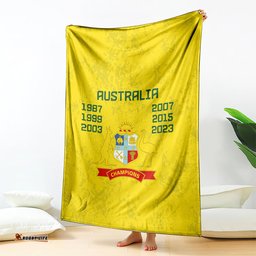 Australia Cricket Blanket History Champions World Cup Unique