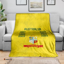 Australia Cricket Blanket History Champions World Cup Unique