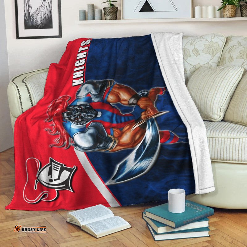 NRL Premium Blanket Knights Fire Style