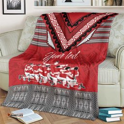 Personalised Tonga Rugby Pacific Blanket Ikale Tahi Sipi Tau