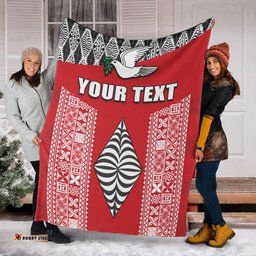Custom Personalised Tonga Rugby Premium Blanket - Mate Ma'a Tonga