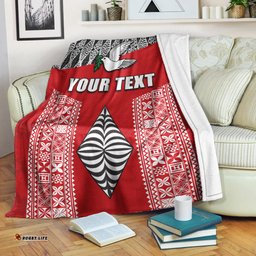 Custom Personalised Tonga Rugby Premium Blanket - Mate Ma'a Tonga