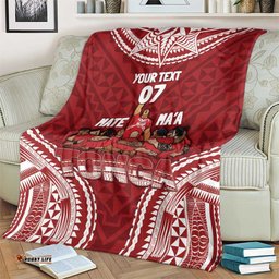 Personalized Mate Maa Tonga Rugby Blanket Ofa Atu Tonga