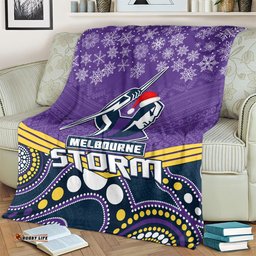 custom storm rugby christmas blanket merry xmas 2023 mix aboriginal art