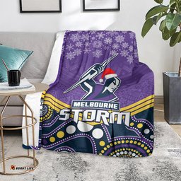 custom storm rugby christmas blanket merry xmas 2023 mix aboriginal art