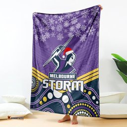 custom storm rugby christmas blanket merry xmas 2023 mix aboriginal art