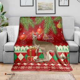 Australia Christmas Blanket Aussie Kangaroo Santa Merry Xmas