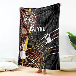 PALYKU Australia Lizard Aboriginal Art Blanket