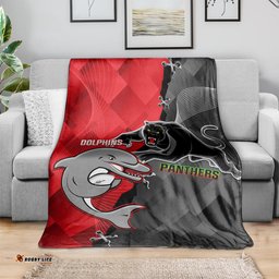 Panthers And Dolphins Blanket Sporty Version