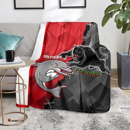 Panthers And Dolphins Blanket Sporty Version