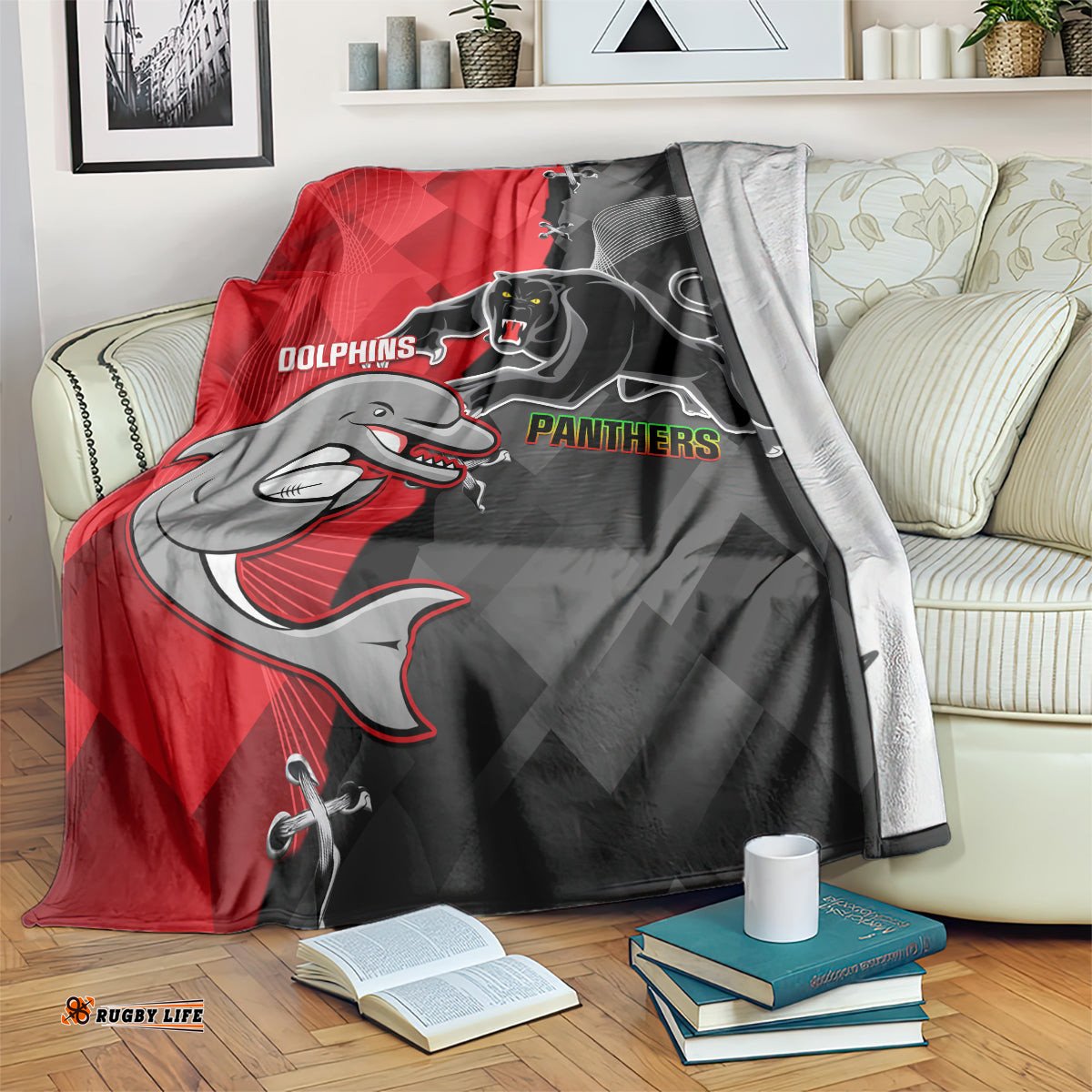 Panthers And Dolphins Blanket Sporty Version